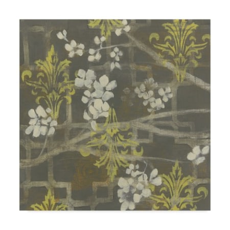 Jennifer Goldberger 'Ua Ch Patterned Blossom Branch I' Canvas Art,18x18
